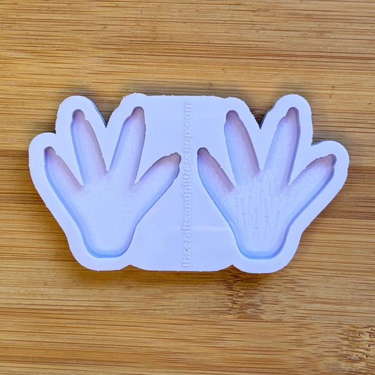 5cm Rat Paw Silicone Mold with 2 cavities, made with Food Safe Silicone suitable for both food and craft projects