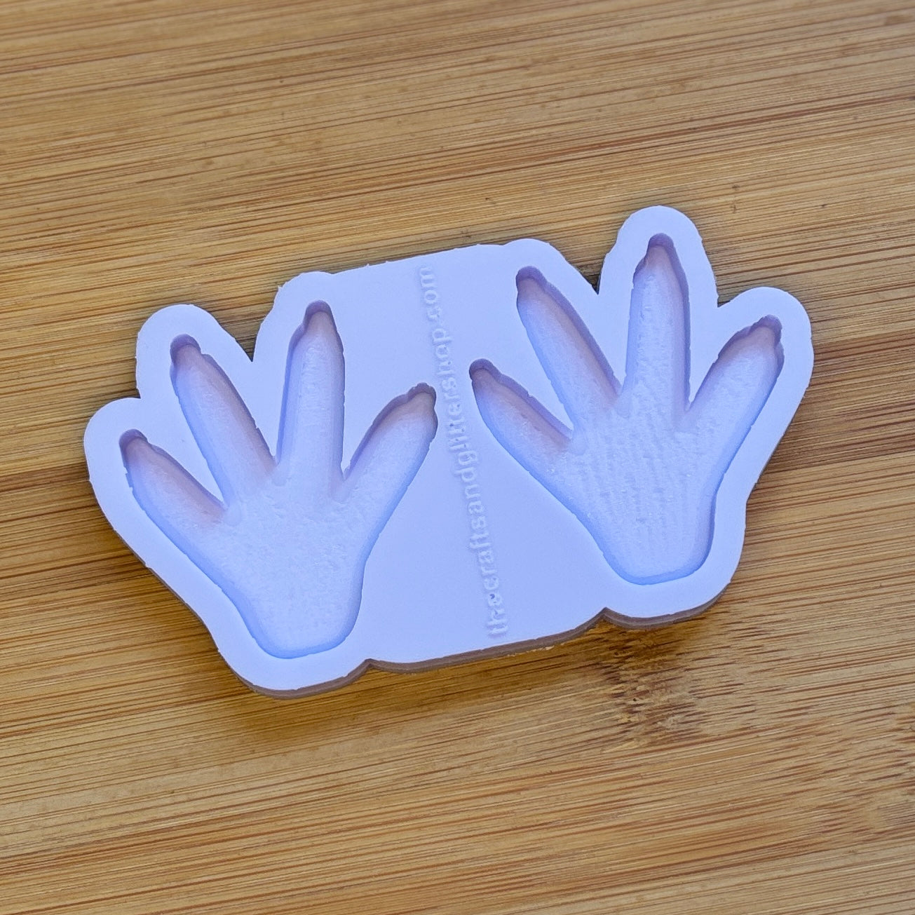 Rat Paw Silicone Mold with 2 cavities of 5 cm each, made with Food Safe Silicone suitable for both food and craft projects