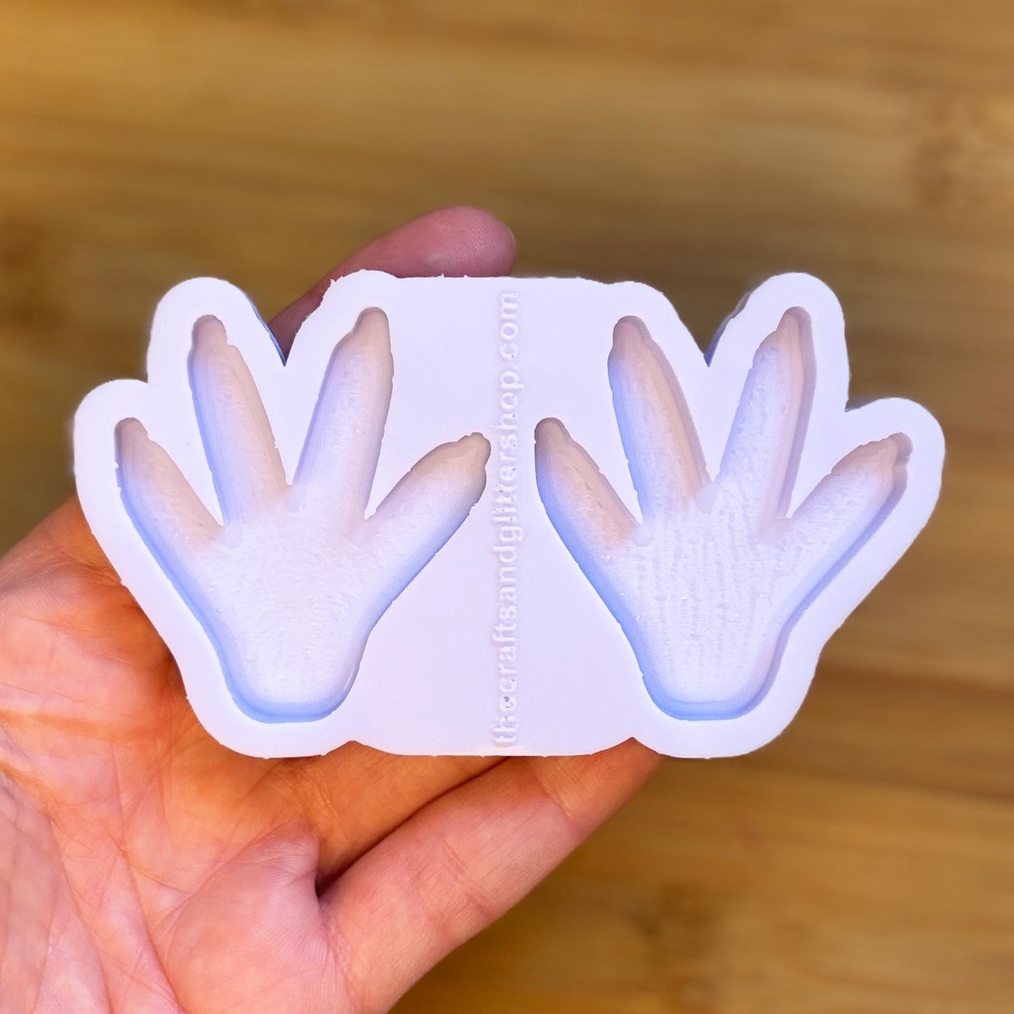 Rat Paw Silicone Mold with 2 cavities of 5 cm each, made with Food Safe Silicone suitable for both food and craft projects