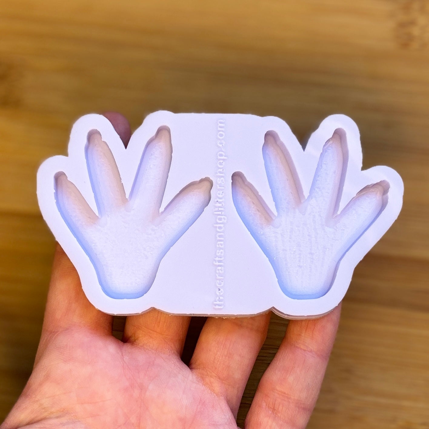 5cm Rat Paw Silicone Mold with 2 cavities, made with Food Safe Silicone suitable for both food and craft projects