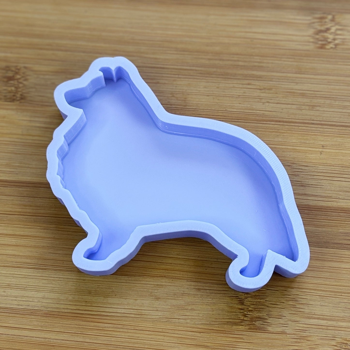 Shetland Sheepdog Silicone Mold with 1 cavity, made with Food Safe Silicone suitable for both food and craft projects