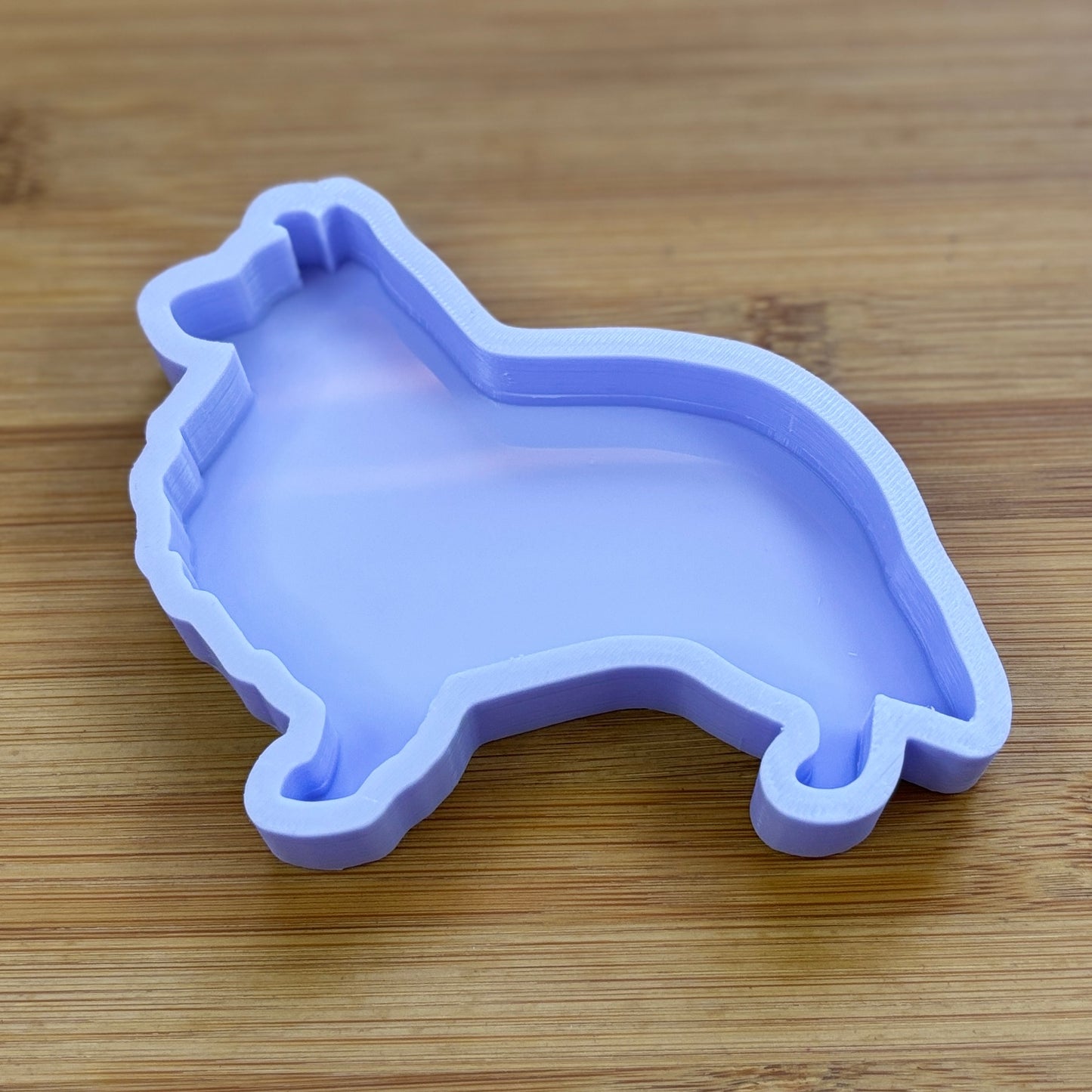 Shetland Sheepdog Silicone Mold with 1 cavity, made with Food Safe Silicone suitable for both food and craft projects