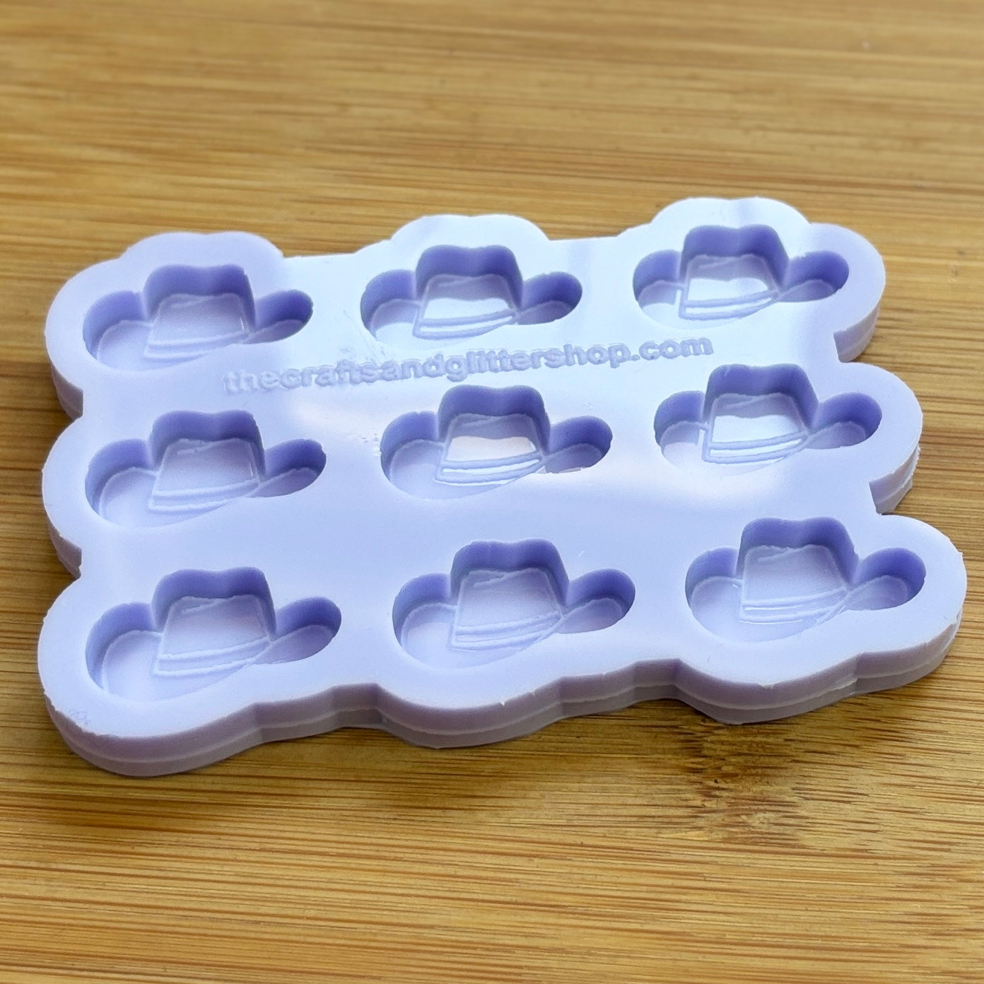 Cowboy Hat Silicone Mold with 9 cavities, made with Food Safe Silicone suitable for both food and craft projects