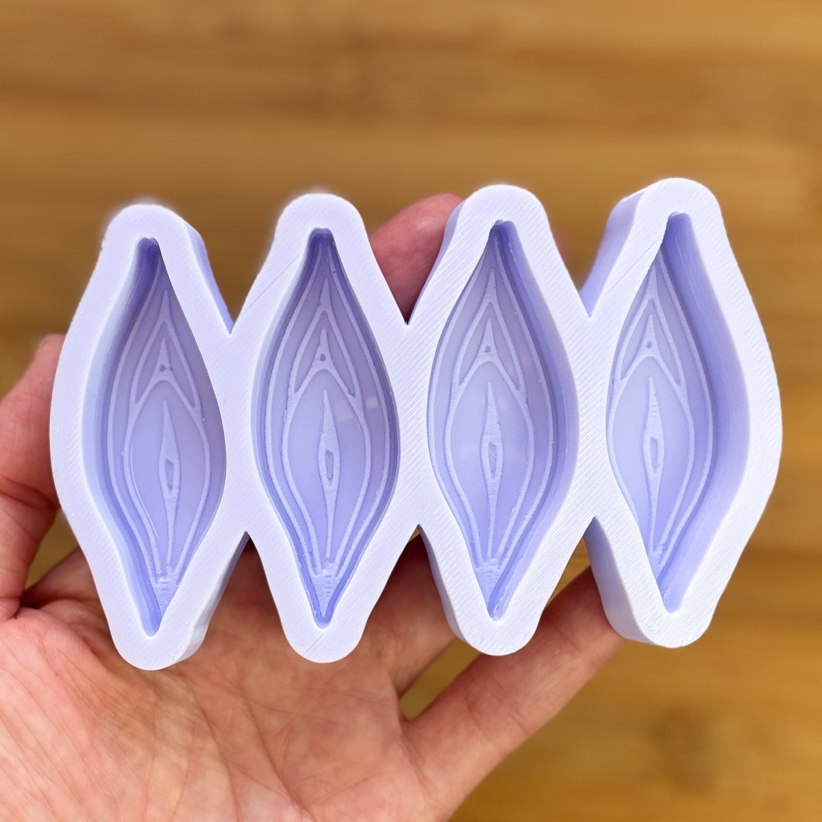 Vagina Silicone Mould with cavities of 63mm/2.5 inch each