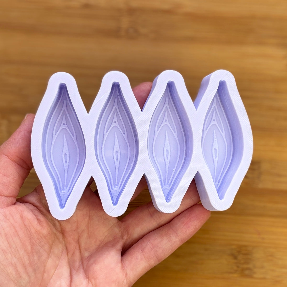 Vagina Silicone Mould with cavities of 63mm/2.5 inch each