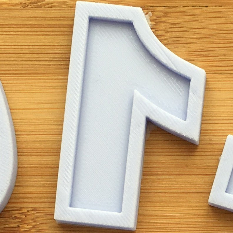 2" Numbers Silicone Mold