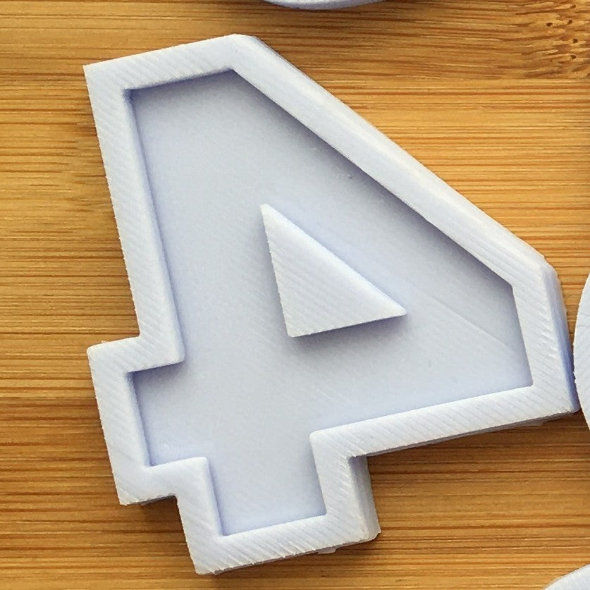2" Numbers Silicone Mold