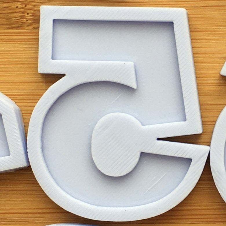 2" Numbers Silicone Mold
