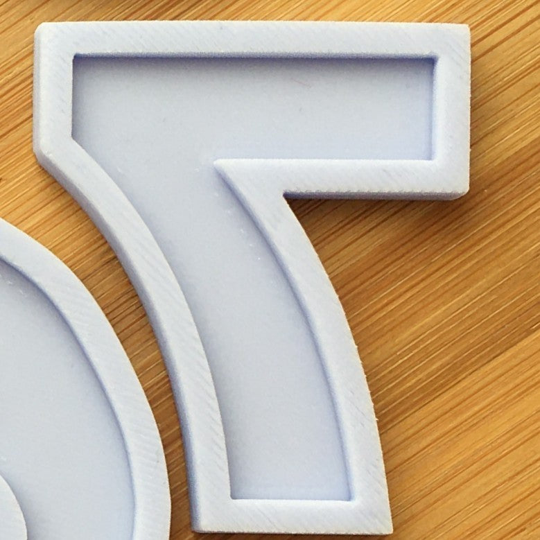 2" Numbers Silicone Mold