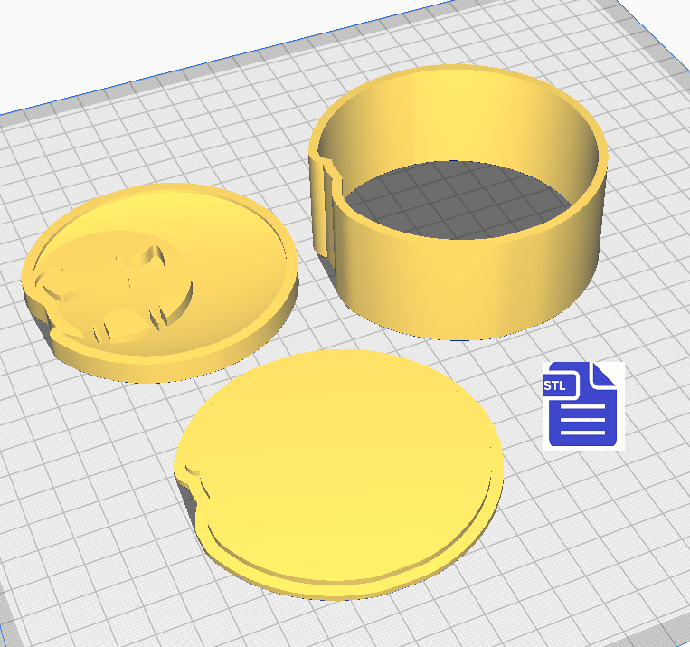 Cat on Crescent Moon Bath Bomb Mold STL File - for 3D printing - FILE ONLY - The Crafts and Glitter Shop