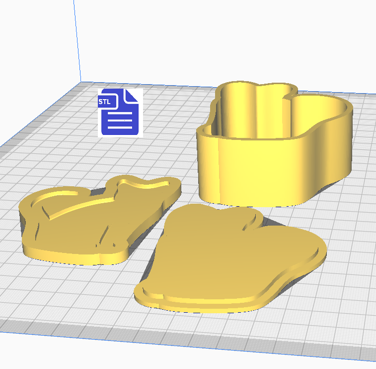 Sitting Cat Silhouette Bath Bomb Mold STL File - for 3D printing - FILE ONLY - The Crafts and Glitter Shop