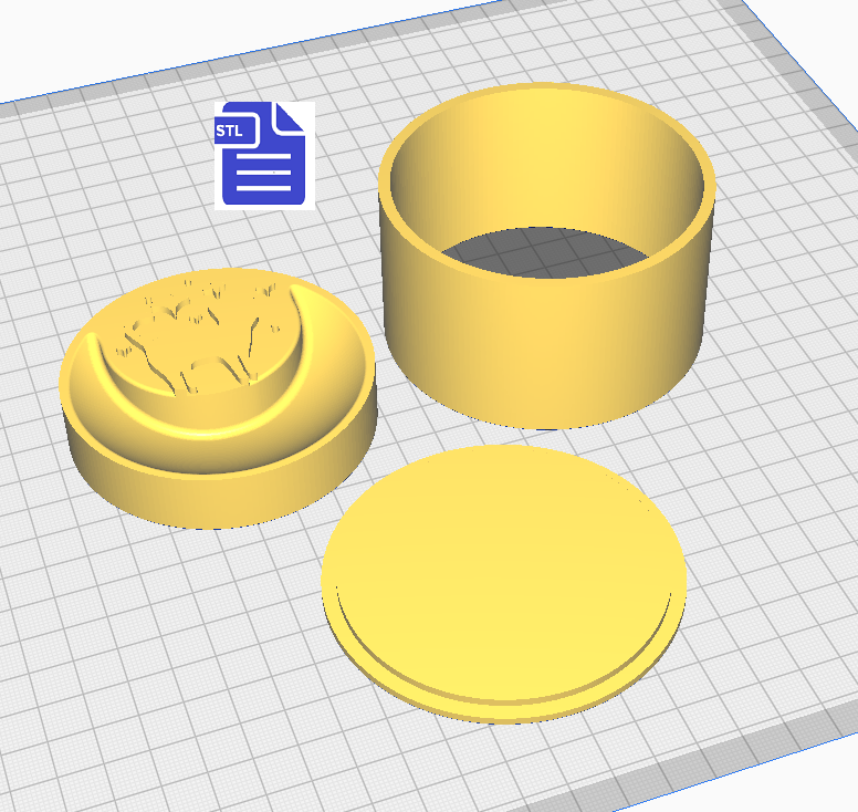 Lunar Cat Bath Bomb Mold STL File - for 3D printing - FILE ONLY - The Crafts and Glitter Shop