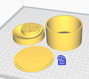 Lunar Cat Bath Bomb Mold STL File - for 3D printing - FILE ONLY