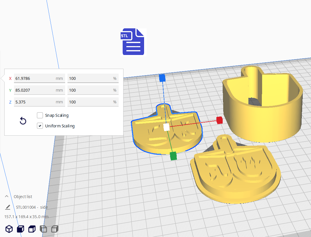 3pc Dreidel Bath Bomb Mold STL File - for 3D printing - FILE ONLY - The Crafts and Glitter Shop
