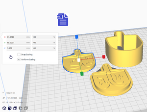 3pc Dreidel Bath Bomb Mold STL File - for 3D printing - FILE ONLY