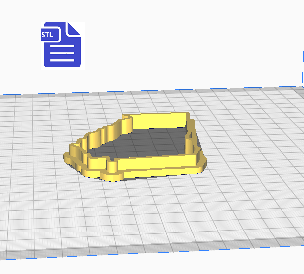 Georgia State Cookie Cutter STL File - for 3D printing - FILE ONLY - Digital Download - The Crafts and Glitter Shop