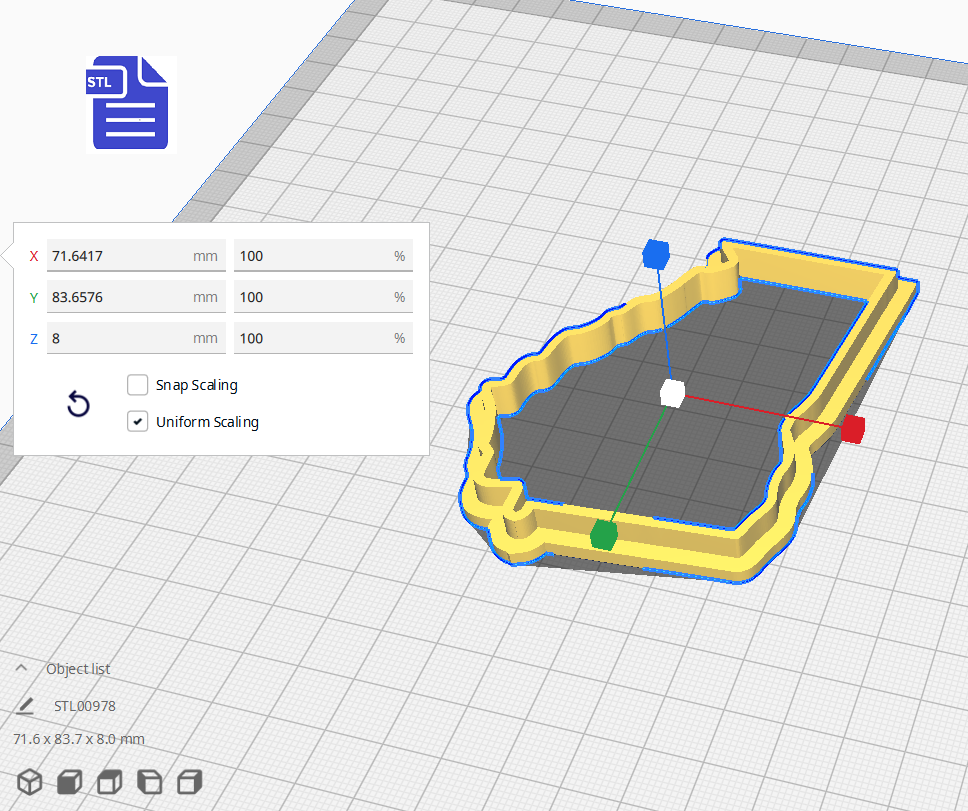 Georgia State Cookie Cutter STL File - for 3D printing - FILE ONLY - Digital Download - The Crafts and Glitter Shop