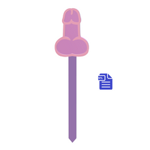 Load image into Gallery viewer, Penis Cupcake Topper for bachelorette party