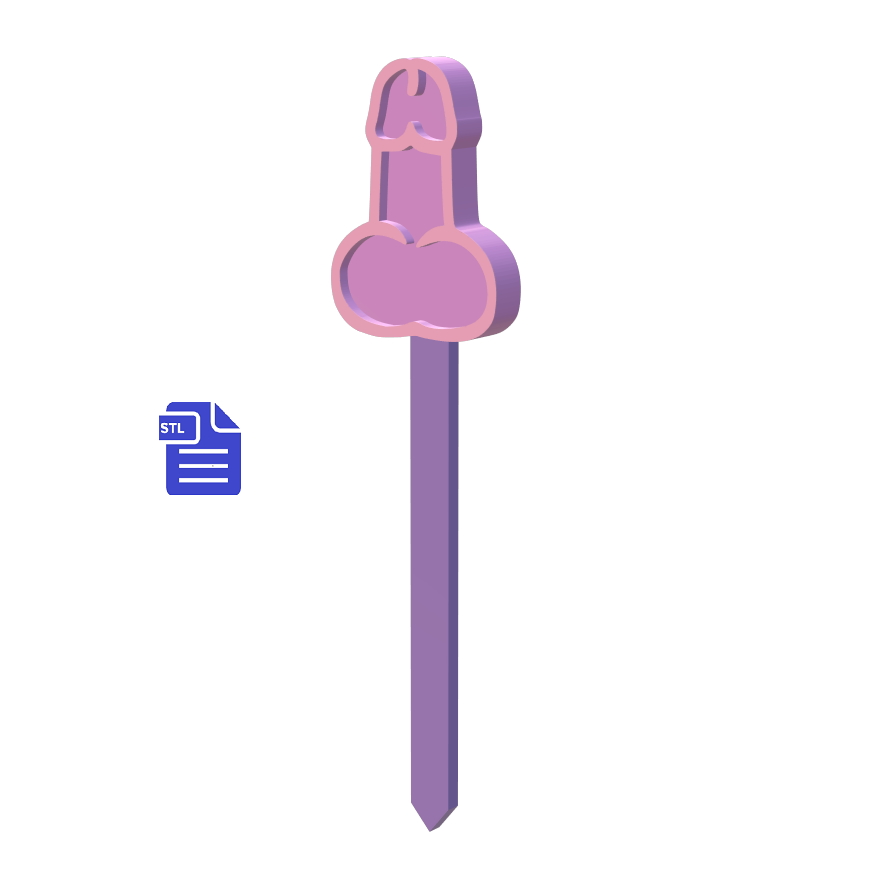 Penis Cupcake Topper for bachelorette party - The Crafts and Glitter Shop