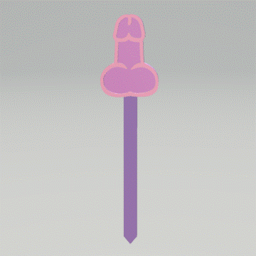 Penis Cupcake Topper for bachelorette party - The Crafts and Glitter Shop