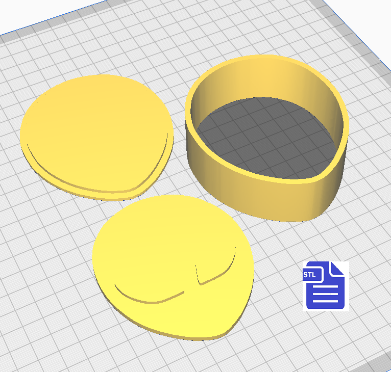 3pc Alien Bath Bomb Mold STL File - for 3D printing - FILE ONLY - The Crafts and Glitter Shop
