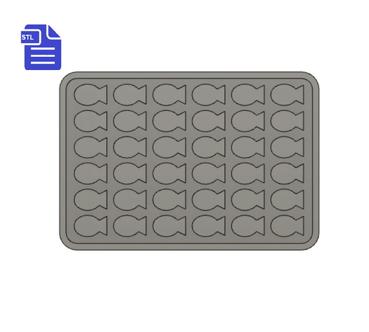 Fish Tray Silicone Mold Housing STL File - for 3D printing - FILE ONLY - The Crafts and Glitter Shop
