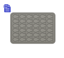 Load image into Gallery viewer, Fish Tray Silicone Mold Housing STL File - for 3D printing - FILE ONLY