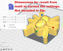 Load image into Gallery viewer, 3pc Spider Bath Bomb Mold STL File - for 3D printing - FILE ONLY