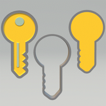 3 pc Key Bath Bomb Push Mold STL File - for 3D printing - FILE ONLY - The Crafts and Glitter Shop