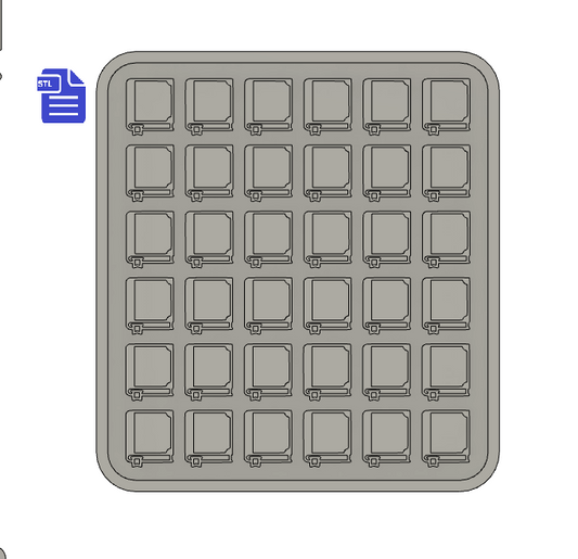 Book Silicone Mold Housing STL File - for 3D printing - FILE ONLY - The Crafts and Glitter Shop