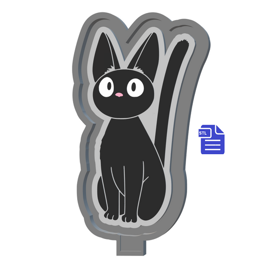 Jiji Cat Freshie Silicone Mold Housing STL Files - for 3D printing - FILE ONLY - The Crafts and Glitter Shop