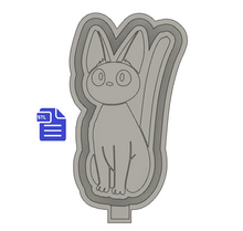 Load image into Gallery viewer, Jiji Cat Freshie Silicone Mold Housing STL Files - for 3D printing - FILE ONLY