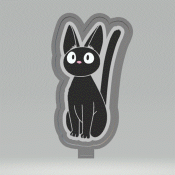 Jiji Cat Freshie Silicone Mold Housing STL Files - for 3D printing - FILE ONLY - The Crafts and Glitter Shop