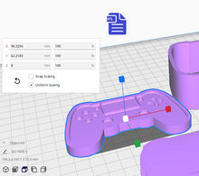 Load image into Gallery viewer, 3pc PlayStation Controller Bath Bomb Mold STL File - for 3D printing - FILE ONLY