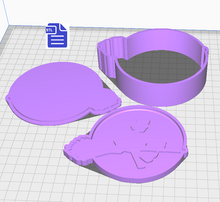Load image into Gallery viewer, 3pc Kiki&#39;s Delivery Service Bath Bomb Mold STL File - for 3D printing - FILE ONLY