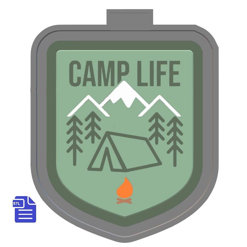 Camp Life Silicone Mold Housing STL Files - for 3D printing - FILE ONLY - The Crafts and Glitter Shop
