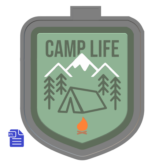 Camp Life Silicone Mold Housing STL Files - for 3D printing - FILE ONLY - The Crafts and Glitter Shop