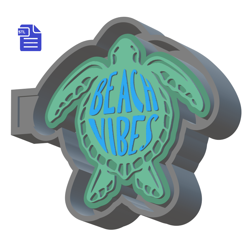 Turtle Silicone Mold Housing STL File - for 3D printing - FILE ONLY