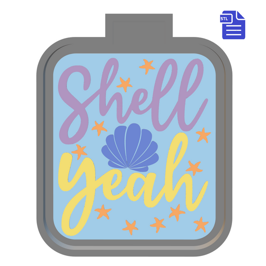 Shell Yeah Silicone Mold Housing STL File - for 3D printing - FILE ONLY - The Crafts and Glitter Shop
