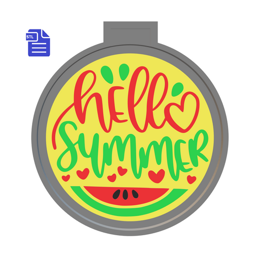 Hello Summer Silicone Mold Housing STL File - for 3D printing - FILE ONLY