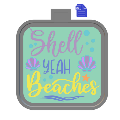 Shell Yeah Beaches Silicone Mold Housing STL File - for 3D printing - FILE ONLY