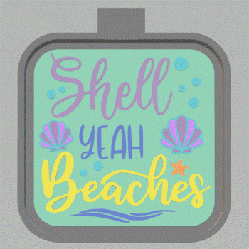 Shell Yeah Beaches Silicone Mold Housing STL File - for 3D printing - FILE ONLY - The Crafts and Glitter Shop