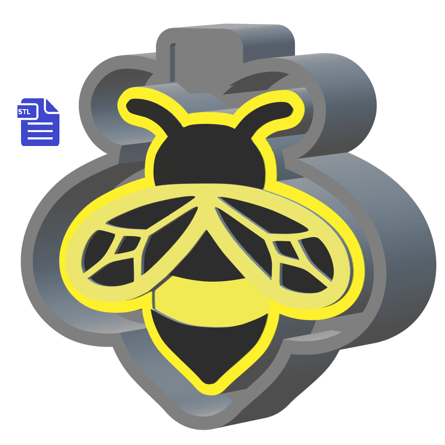 Bee Silicone Mold Housing STL File - for 3D printing - FILE ONLY - The Crafts and Glitter Shop