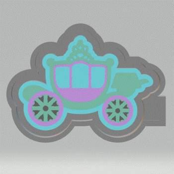 Carriage Silicone Mold Housing STL File - for 3D printing - FILE ONLY - The Crafts and Glitter Shop