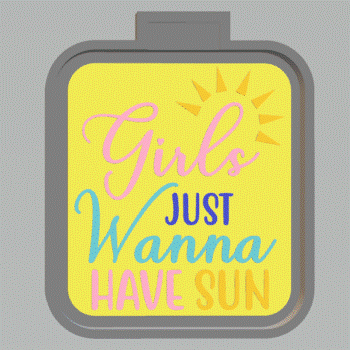 Girls Just Wanna Have Sun Silicone Mold Housing STL File - for 3D printing - FILE ONLY - The Crafts and Glitter Shop
