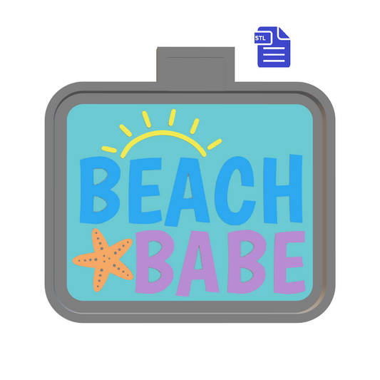 Beach Babe Silicone Mold Housing STL File - for 3D printing - FILE ONLY - The Crafts and Glitter Shop