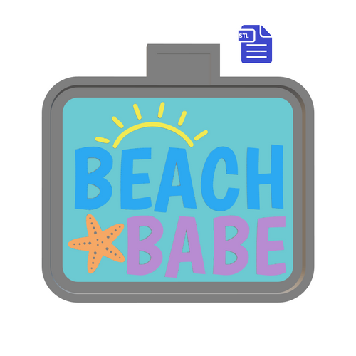 Beach Babe Silicone Mold Housing STL File - for 3D printing - FILE ONLY