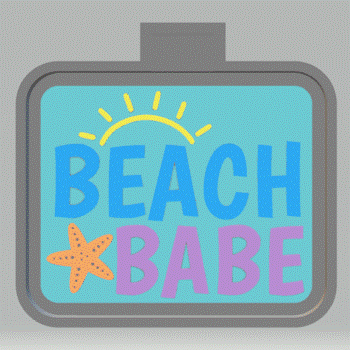 Beach Babe Silicone Mold Housing STL File - for 3D printing - FILE ONLY - The Crafts and Glitter Shop