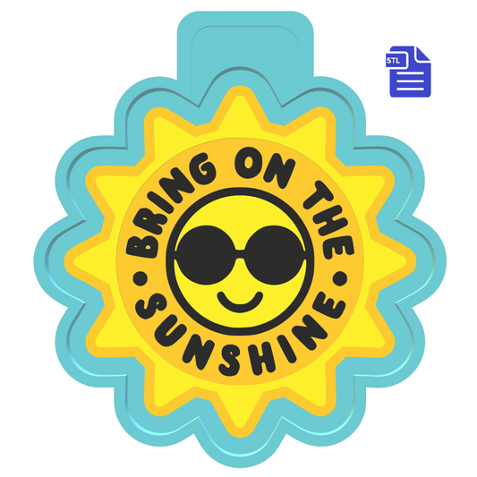 Bring on the Sunshine Silicone Mold Housing STL File - for 3D printing - FILE ONLY - The Crafts and Glitter Shop