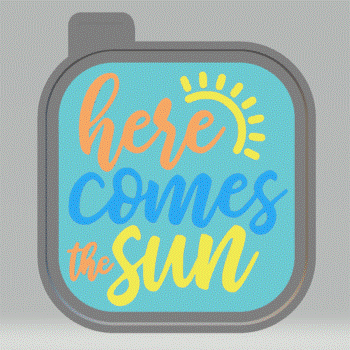 Here Comes the Sun Silicone Mold Housing STL File - for 3D printing - Freshie Mold FILE ONLY - The Crafts and Glitter Shop